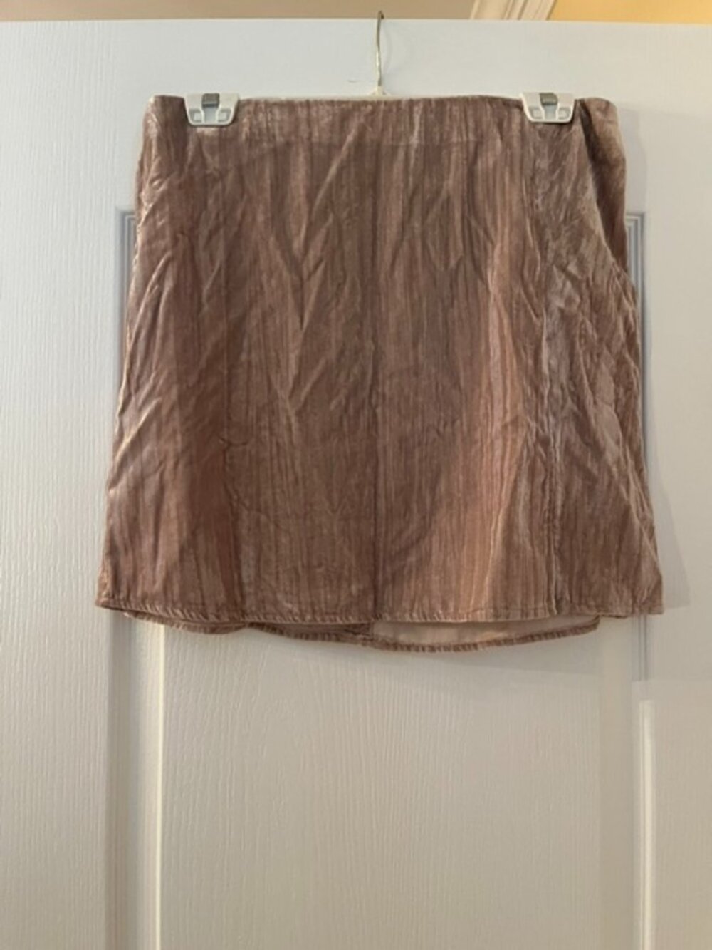 Sophie Rue Taupe Velvet Skirt – Size M